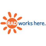 Allegheny Regional Asset District logo using tag line Rad Works Here.
